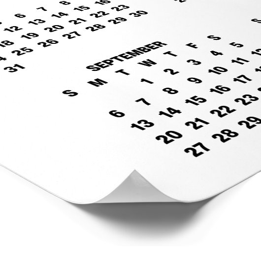 Poster 2026 Calendar Elegant Script Name Photo (Coin)