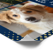 Poster 2026 Calendar Navy Coral Gold Family Photo Collage (Coin)