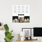 Poster 2026 Calendar with White Background (Bureau à domicile)