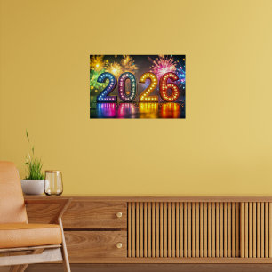 Poster 2026, Célébration de la Nouvelle Année,