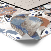 Poster 2026 Full Year Floral Bluebird Calendar (Coin)