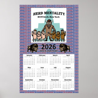 Poster 2026 Herd Mentality Calendar (18 x 27)