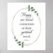 Poster 2026 JW Année Texte Matthieu 5:3 (Devant)