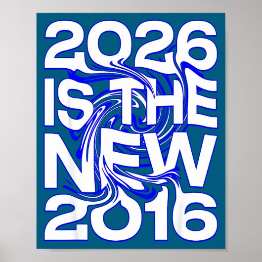 Poster 2026 New 2016 Retro Future Illustration (Devant)