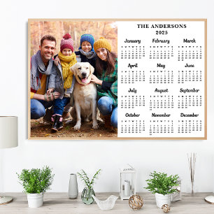Poster 2026 Photo 12 mois Calendrier personnalisé du Nouv