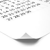 Poster 2026 Simple Minimalist Calendar (Coin)