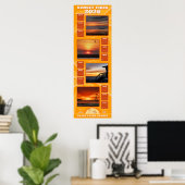 Poster 2026 Sunsets and Beach Vibes Calendar (Bureau à domicile)