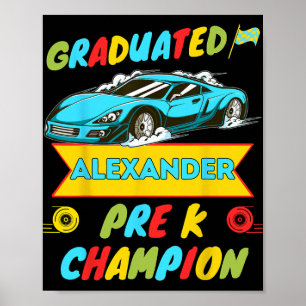 Poster 2026 Voiture Alexander Dernier jour personnalisé d