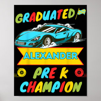 Poster 2026 Voiture Alexander Dernier jour personnalisé d