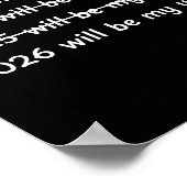 Poster 2026 Will Be My Year Crossed Out Funny New Year's  (Coin)