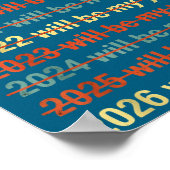 Poster 2026 Will Be My Year Funny Humor New Year Quote (Coin)