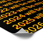 Poster 2026 Will Be My Year Funny Humor New Year Quote (Coin)