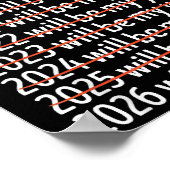 Poster 2026 Will Be My Year Funny Humor New Year Quote Re (Coin)