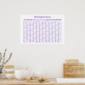 Poster 2026 Year-to-View Wall Planner Calendar  (Cuisine)