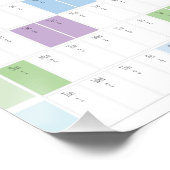 Poster 2026 Yearly Planner Printable | Pastel Wall Calend (Coin)