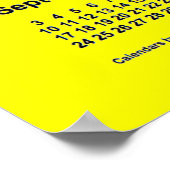 Poster 2028 Yellow Calendar by Janz Print (Coin)