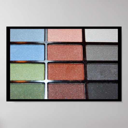 Poster 209 COLORFUL EYE Shadow MAKEUP FASHION BEAUTY SPA (Devant)