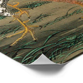 Poster 20. 群 鶏 図, 冲 Foule de coqs, Jakuchu (Coin)