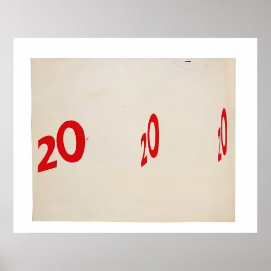 Poster 20 20 20 - 1962  - Edward Ruscha (Devant)