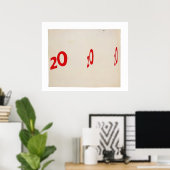 Poster 20 20 20 - 1962  - Edward Ruscha (Bureau à domicile)
