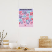 Poster 20 choses que nous vous aimons (Cuisine)