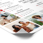 Poster 20 Collage Photo 2024 Année En Coup D'Oeil Calendr (Coin)