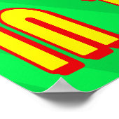 POSTER 20 % DE LA POSTE DE VENTE AU DÉTAIL (Coin)