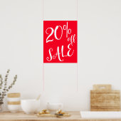 Poster 20% de réduction sur la vente Signe, Boutique Roug (Cuisine)