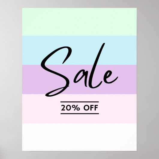 Poster 20% De Réduction Sur Vente Au Détail Signal, Bouti (Devant)
