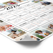 Poster 20 Photo Collage US 2023 Calendrier annuel (Coin)