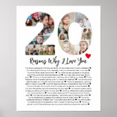 Poster 20 Raisons pour lesquelles je t'aime 20e anniversa (Devant)