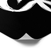 Poster 20% Signe de vente, 18x24 Vente noir et blanc (Coin)