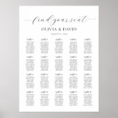 Poster 20 Tables Trouvez Simplement Votre Siège Carte De (Devant)