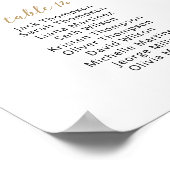 Poster 20 Tables Trouvez votre place Plan de table (Coin)
