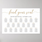 Poster 20 Tables Trouvez votre place Plan de table (Devant)