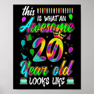 Poster 20e anniversaire Awesome 20 ans il semble