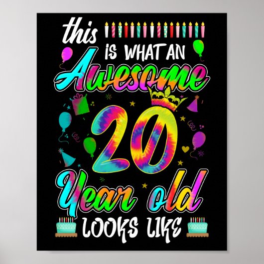 Poster 20e anniversaire Awesome 20 ans il semble (Devant)