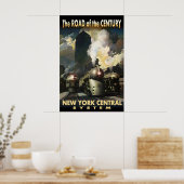 Poster 20e SIÈCLE Nouveau système central de New York Rét (Cuisine)