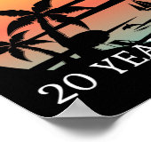 Poster 20ème anniversaire de Mariage Croisière juste mari (Coin)