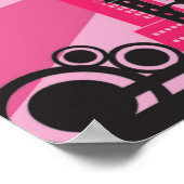 Poster 20x16 Abstrait Pink City Wall Art (Coin)