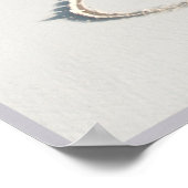 Poster 20x16 Coeur sur la plage Wall Art (Coin)