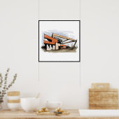 Poster 20x20 Abstrait House Wall Art (Cuisine)