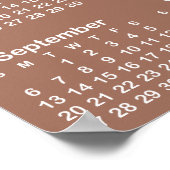 Poster 20x28 Photo Mocha 2026 Calendar (Coin)