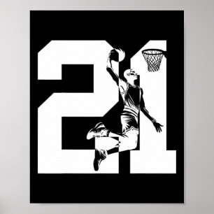 Poster 21 Ans Numéro 21 Sketll 21e Anniversaire