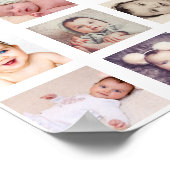 Poster 21 Collage photo personnalisé (Coin)