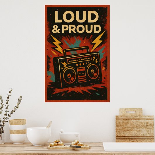 Poster 21, Loud et Fière, Vintage (Cuisine)