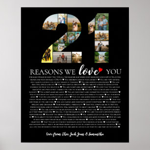 Poster 21 raisons pour lesquelles nous vous aimons photo 