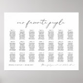 Poster 21 Tableaux Nos personnes préférées Plan de tablea (Devant)