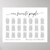 Poster 21 Tableaux Nos personnes préférées Plan de tablea (Devant)