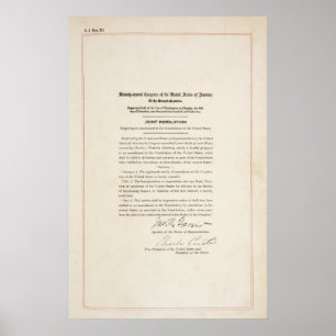 Poster 21e amendement constitutionnel mettant fin à l'int